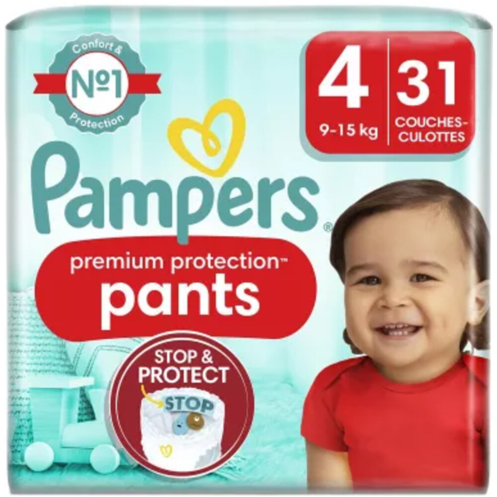 Pampers 4x  Premium Protection Luierbroekjes Maat 4 (9-15kg) 31 stuks