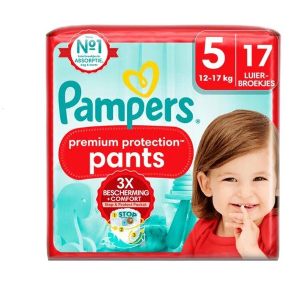 Pampers 6x  Premium Protection Luierbroekjes Maat 5 (12kg-17kg) 17 stuks
