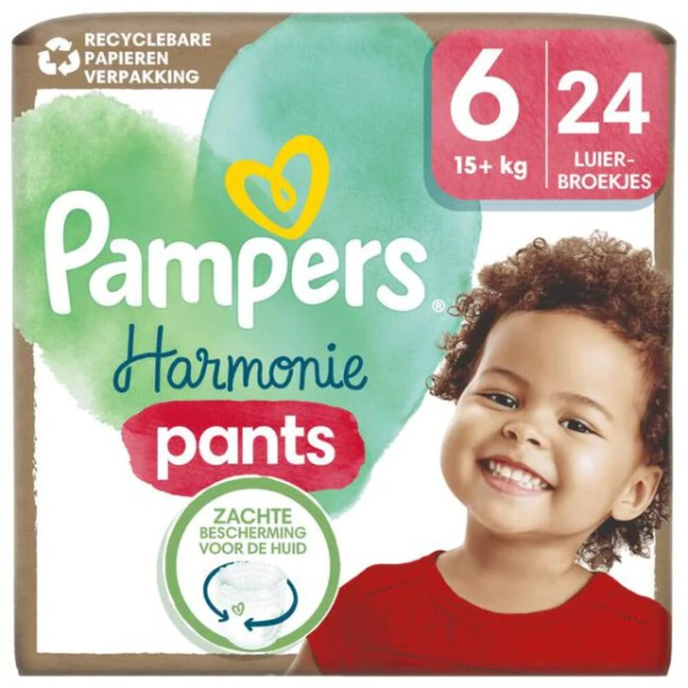 Pampers 4x  Harmonie Luierbroekjes Maat 6 (15+ kg) 24 stuks
