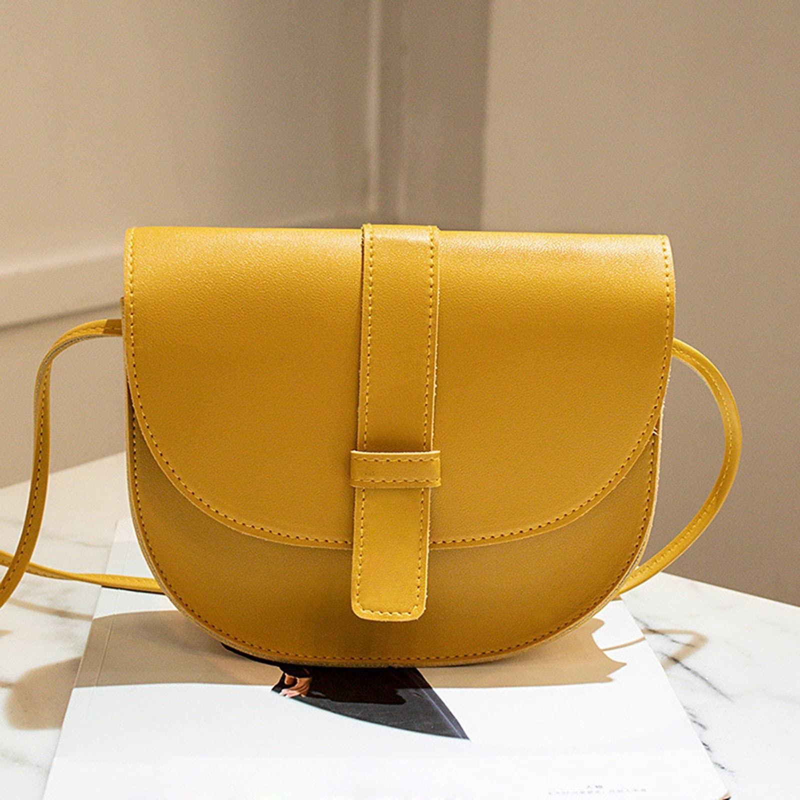 Long nose Damestassen Trendy Fashion Trekkoord Lady Bag Grensoverschrijdende Casual Letter Handtas One Size geel