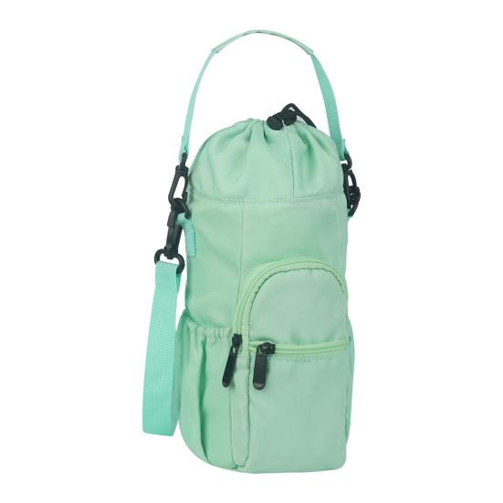 Ped Toys Waterflesdrager met schouderriem Zakontwerp met ritssluiting Slijtvaste fles Waterfleshouder Sling Bag groen