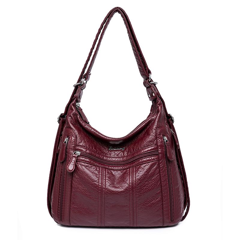 RUWB BAGS Hoge kwaliteit grote capaciteit 3 in 1 vrouwenrugzak luxe zachte leren schoudertas crossbody tas voor vrouwen mode dames handtas tas