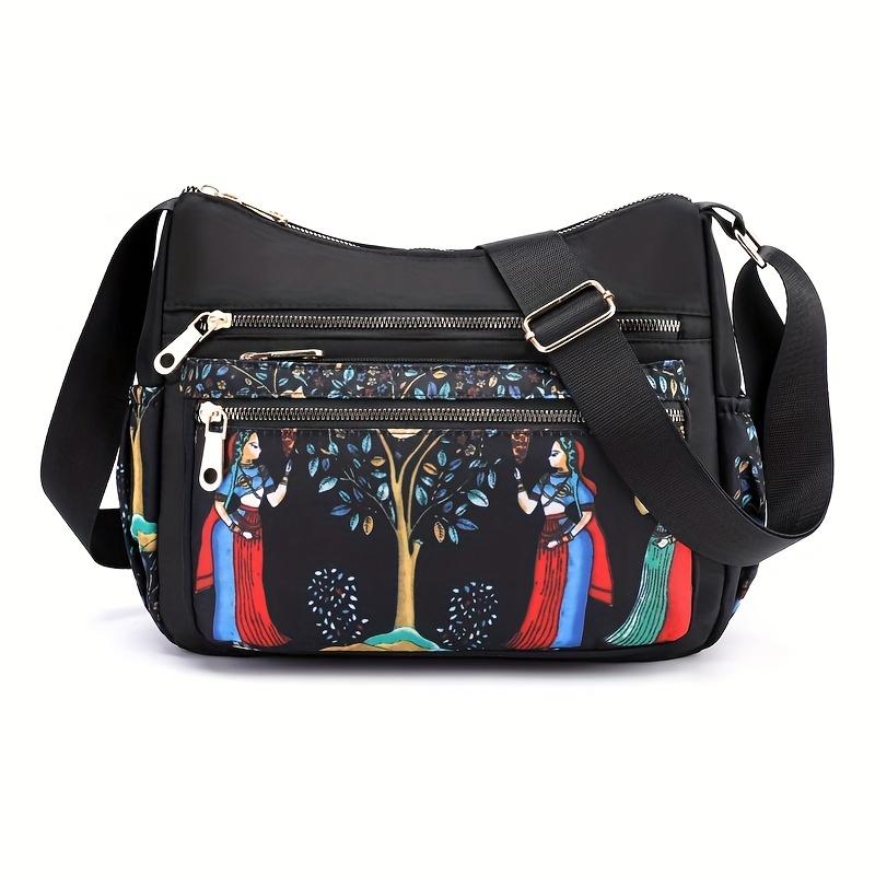 Your favorite bag Stijlvolle crossbodytas met olifantenprint - verstelbare band, waterbestendig, meerdere zakken