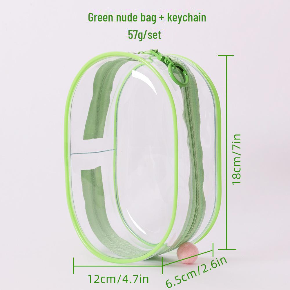 StrideBox Labubu High-Transparent PVC Anime Doll Dustproof Hanging Bag
