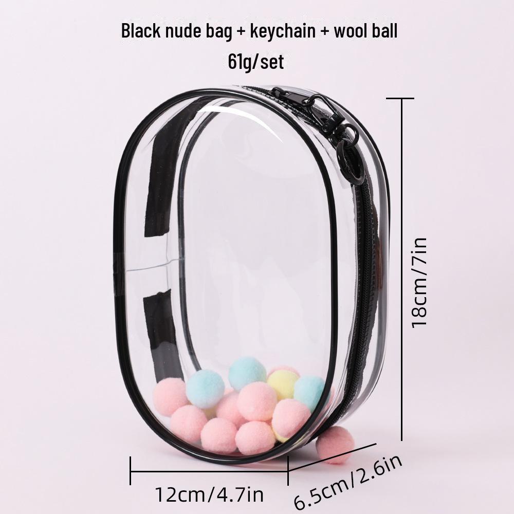 StrideBox Labubu High-Transparent PVC Anime Doll Dustproof Hanging Bag