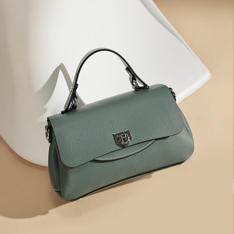 VIA ROMA Echte leren damestas lente/zomer mode crossbody tas Niche Premium Sense schoudertas blauw