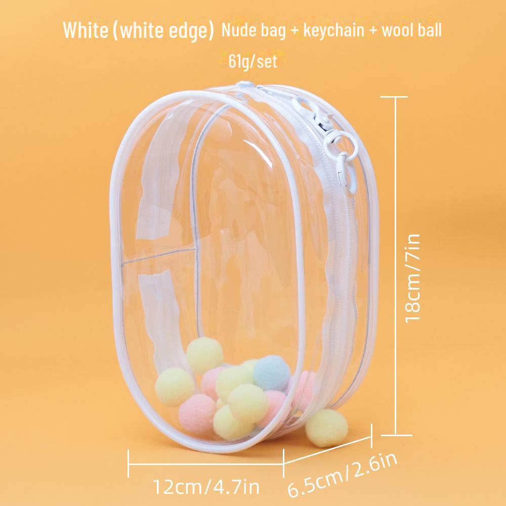 StrideBox Labubu High-Transparent PVC Anime Doll Dustproof Hanging Bag