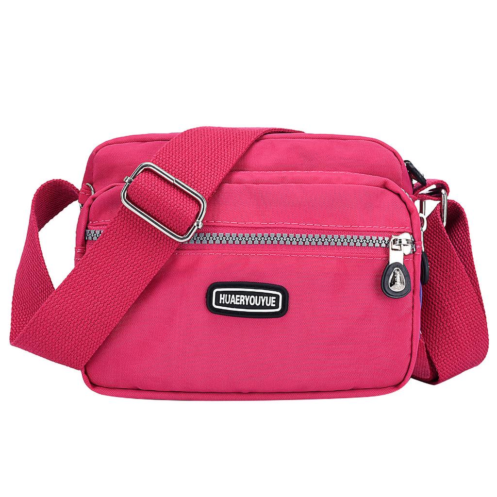 Azmnsn Dames nylon schoudertas Waterdichte elegante dagelijkse boodschappenhandtas