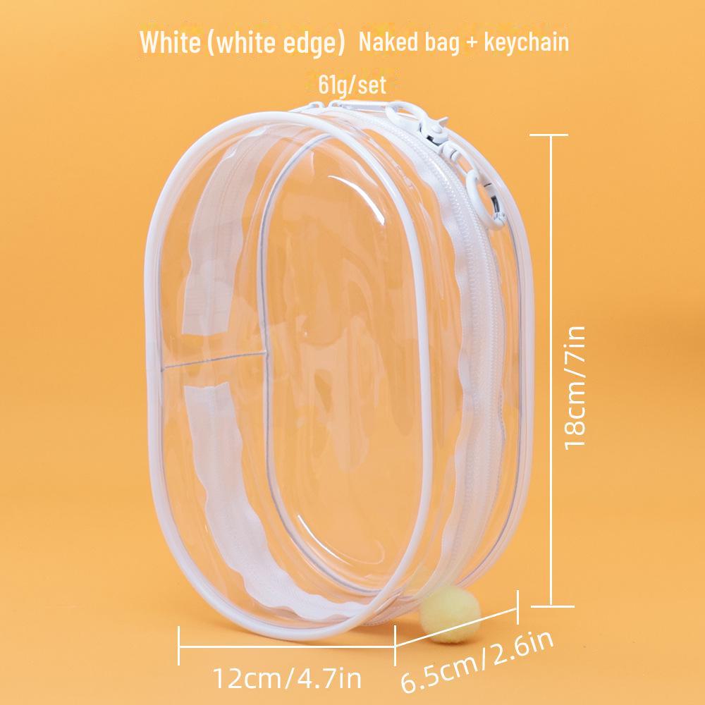 StrideBox Labubu High-Transparent PVC Anime Doll Dustproof Hanging Bag
