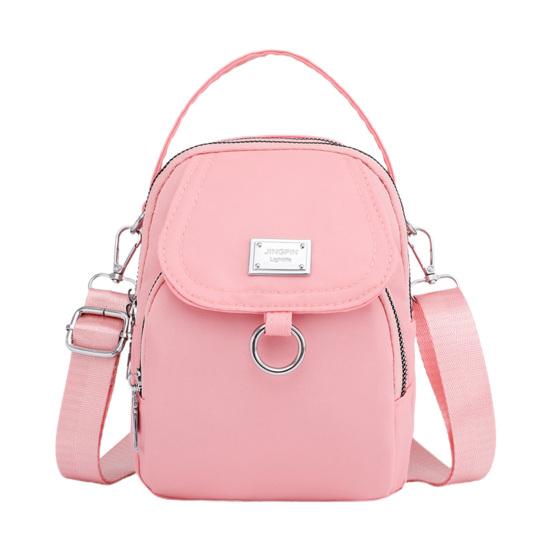 Bag Accessorries Stijlvolle mini-schoudertas 3 lagen Veelgebruikte opslag roze