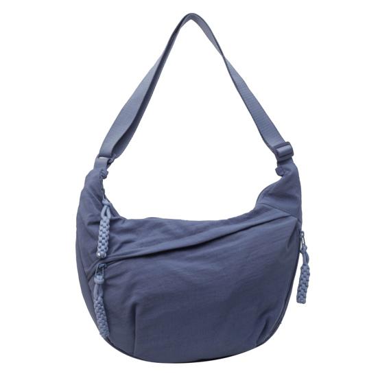 Piaoliangwa Dames crossbodytas met verstelbare riem, grote capaciteit, Dumplingtas met ritssluiting, multi-pocket ontwerp, schoudertas voor dagelijks gebruik blauw