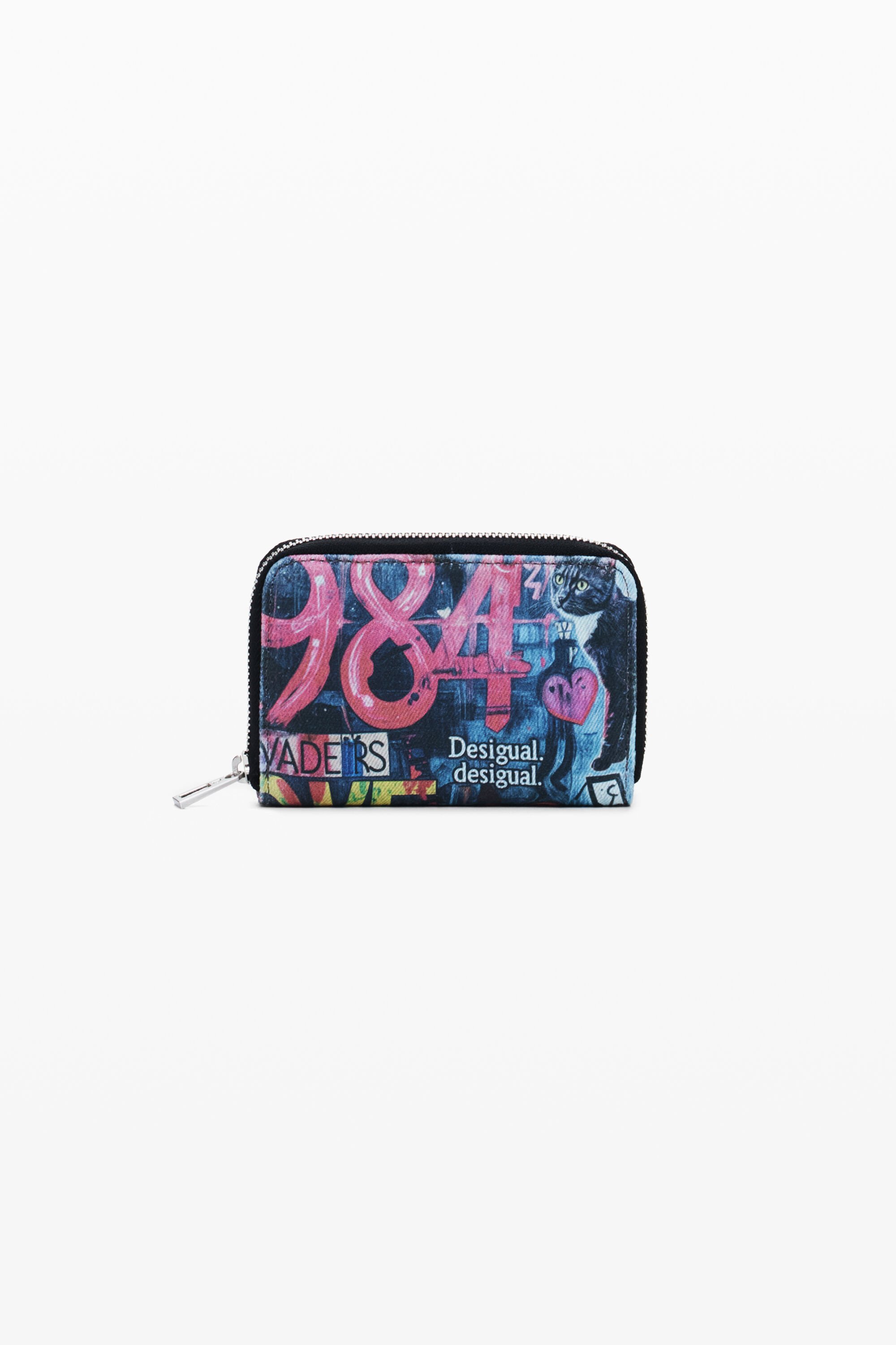Desigual Kleine portemonnee graffiti kat - MATERIAL FINISHES