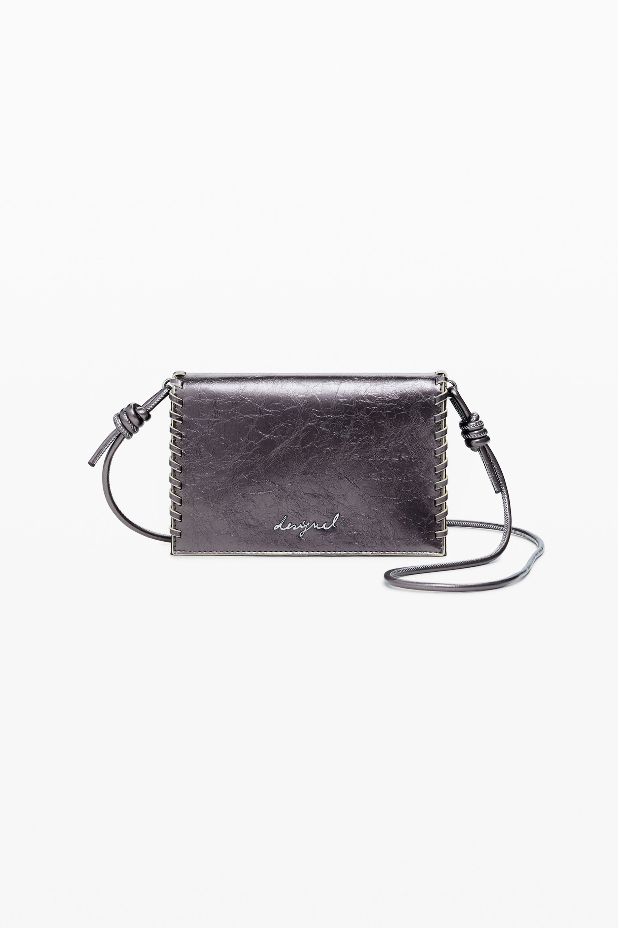 Desigual Grote metallic converteerbare portemonnee - MATERIAL FINISHES
