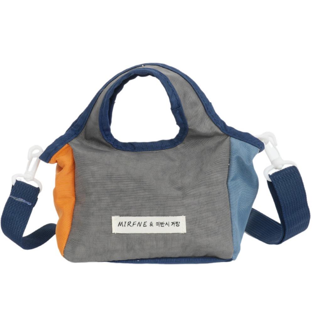 Shanxi Lightweight Small Crossbody Bag Korean Style Eco friendly Storage Bag Foldable Shopping Bag  Girls grijs