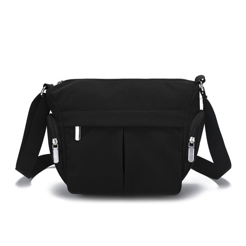 Kuluosidi Grote capaciteit nylon tas dames schoudertas crossbody tas zwart