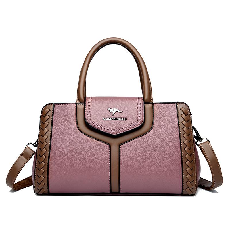 VIA ROMA Mode Crossbody Tas Dames Grote Capaciteit Schoudertas Handtas voor Vrouwen paars