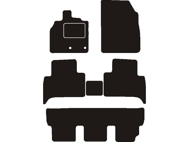 Renault Automatten passend voor  Grand Scenic III 7 persoons 2009 - 2016