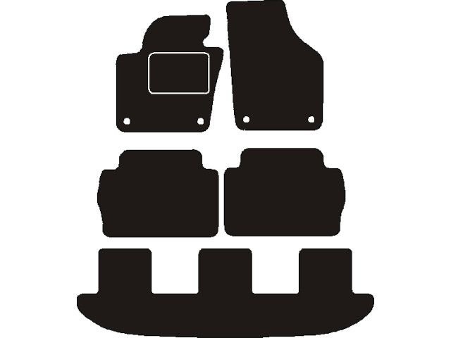 Seat Automatten passend voor  Alhambra II 7 persoons 2010-