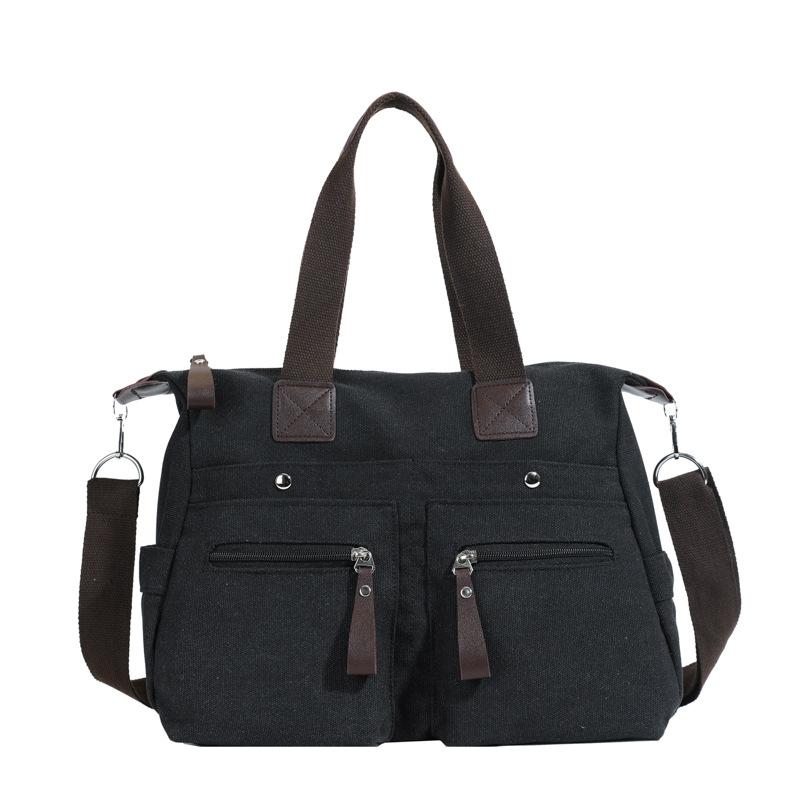 VIA ROMA Fashionable Lightweight Nylon Fabric Crossbody Bag Large Capacity Waterproof Shoulder Bag Shopping Handbag for Women One Size