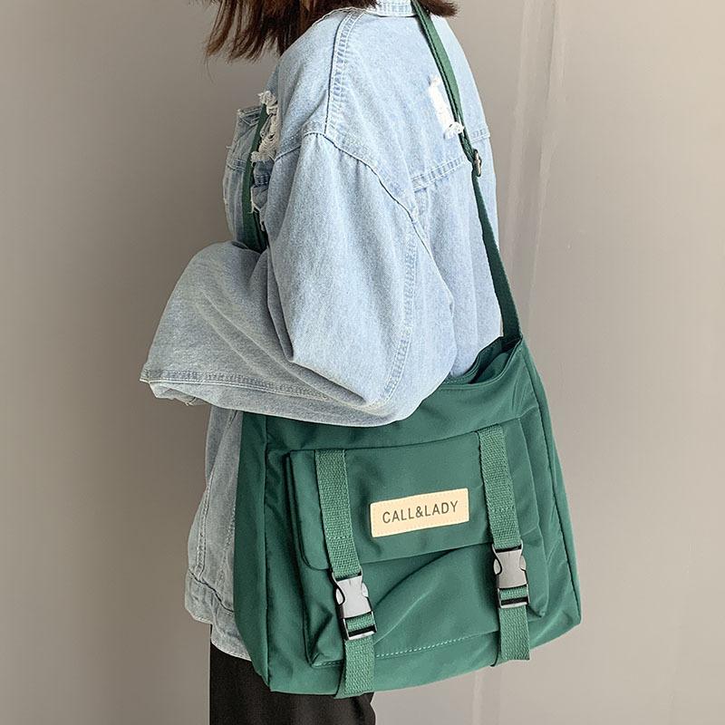Sports Trend Bag Damestas Antiek gevoel eenvoudige crossbody tas Korea CHIC messenger bag studenten nylon canvas tas