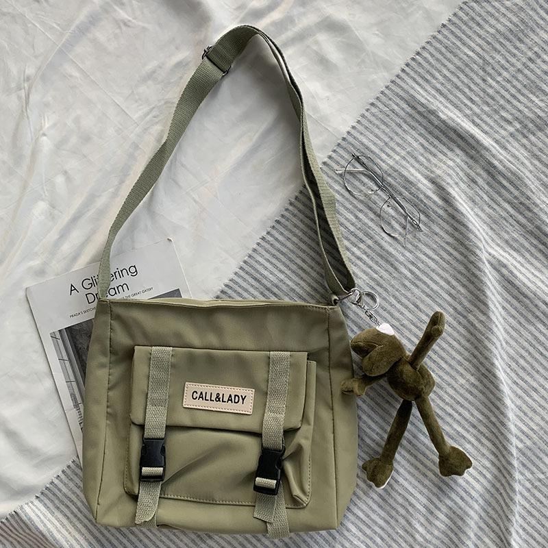 Sports Trend Bag Damestas Antiek gevoel eenvoudige crossbody tas Korea CHIC messenger bag studenten nylon canvas tas