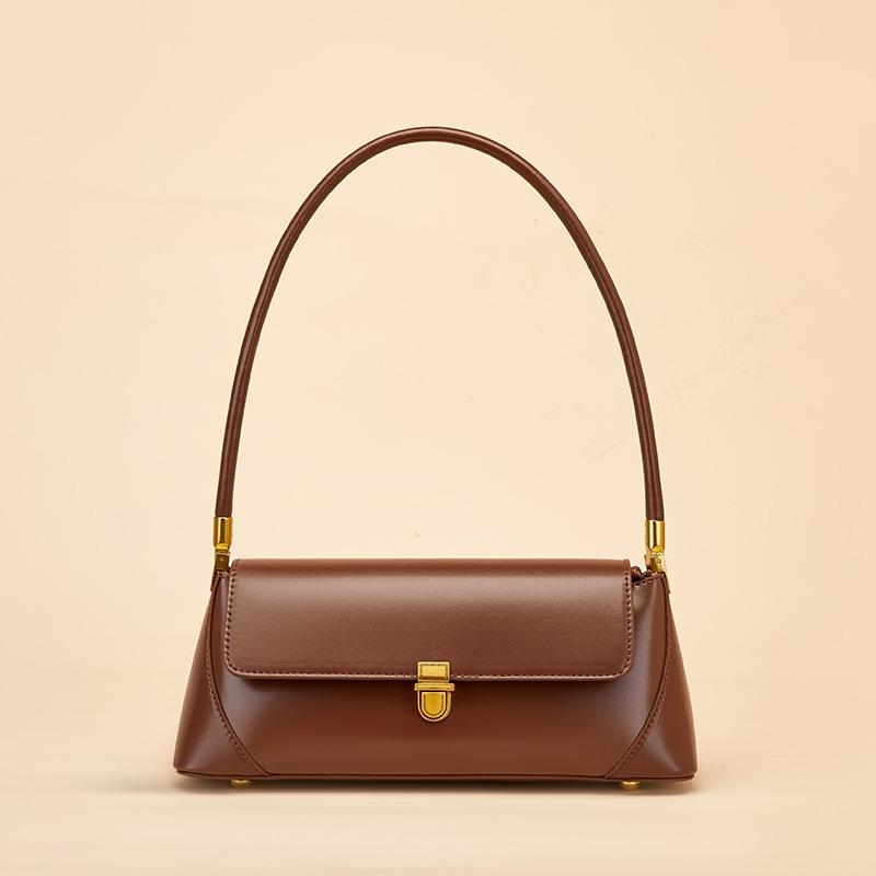 VIA ROMA Niche Baguette Bag Echt Leren Onderarm Tas Zomer Franse Schoudertas Damestas