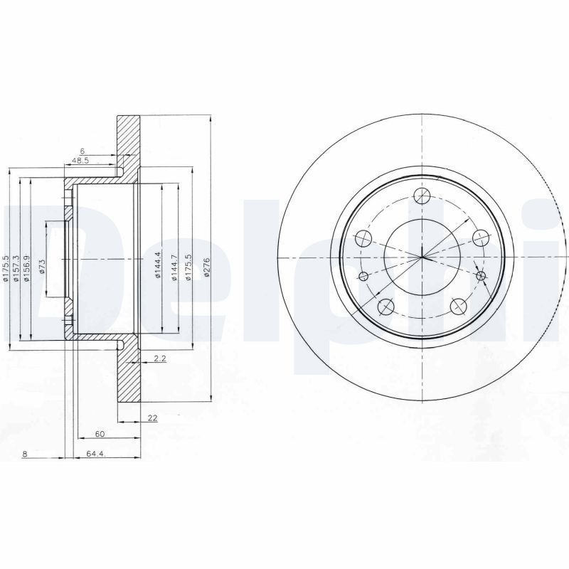 Iveco Jeu De 2 Disques De Frein
