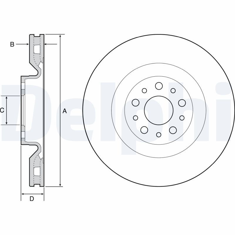 Fiat Jeu De 2 Disques De Frein