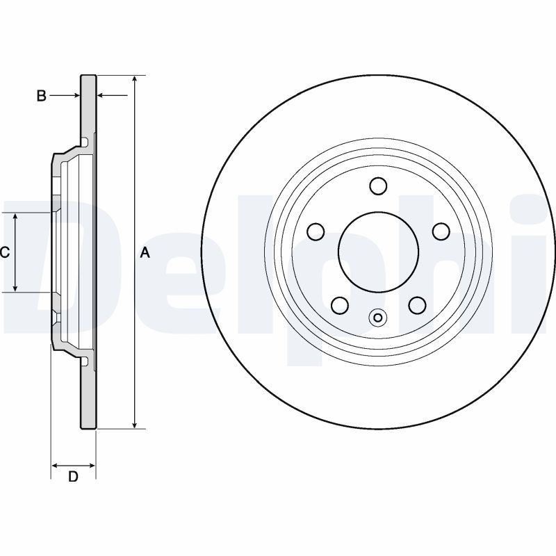 Audi Jeu De 2 Disques De Frein Peints