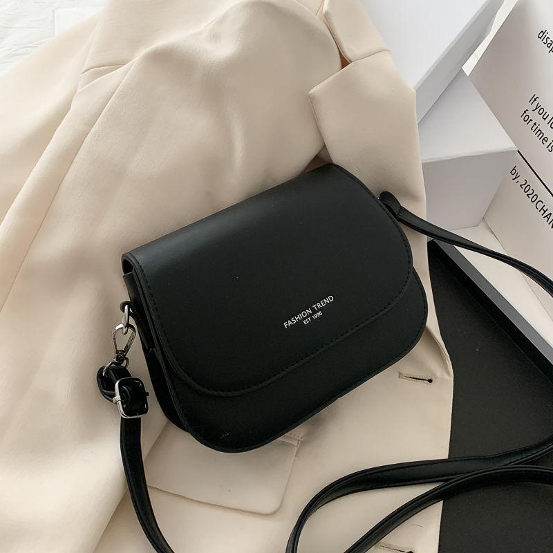 WTEMPO Kleine tas Vrouwelijk 2023 Koreaanse versie van de enkele schoudertas Mode Crossbody Zadeltas one size zwart