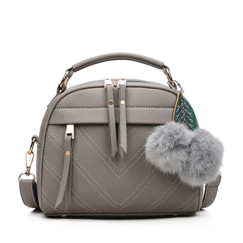 SZWBB-001 Nieuwe dames messengertassen lente / zomer schuine schouder lederen handtassen 22*18*11cm lichtgrijze kleur