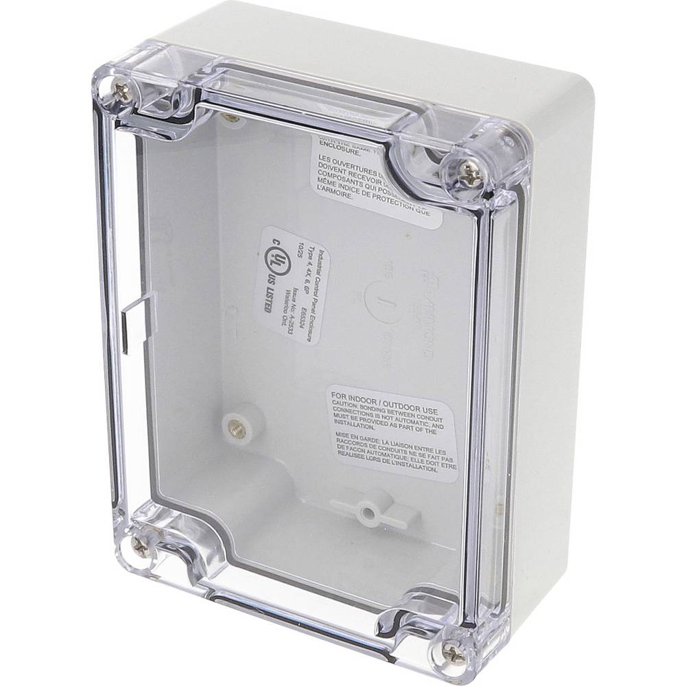Hammond Electronics 1554NL2GYCL Behuizing 119 x 119 x 45 Polycarbonaat Lichtgrijs 1 stuk(s)