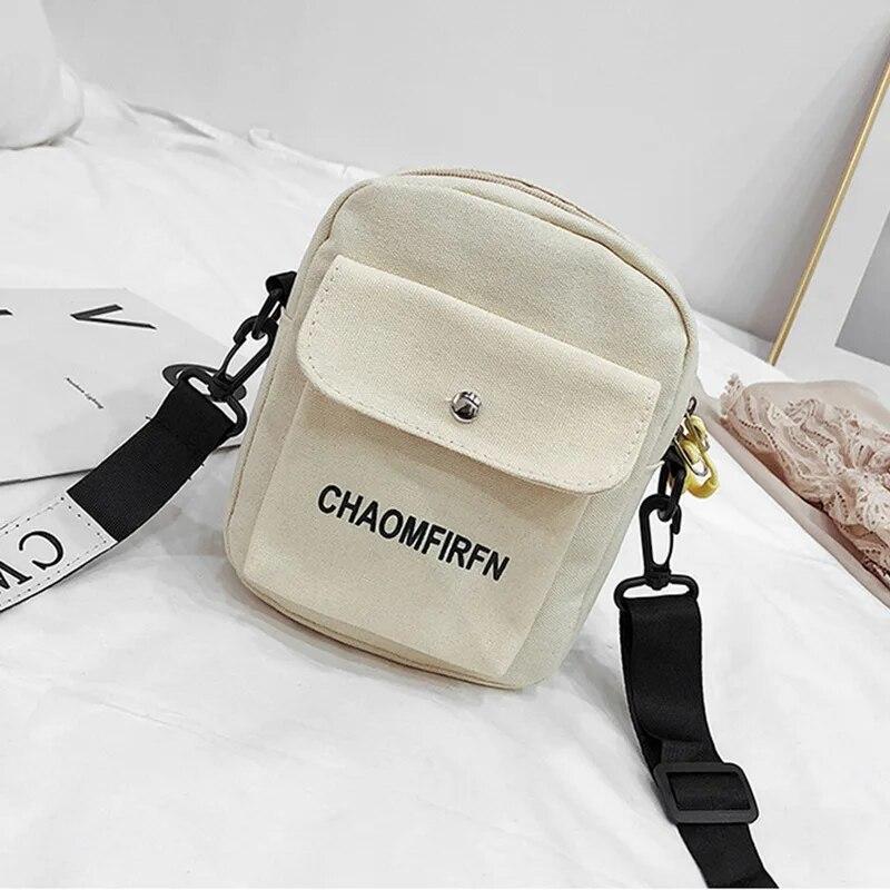 Enjoytime H Dames schoudertas borsttas bedrukt schattige portemonnee multifunctionele mobiele telefoon canvas kleine portemonnee crossbody tassen vrouwelijke tas