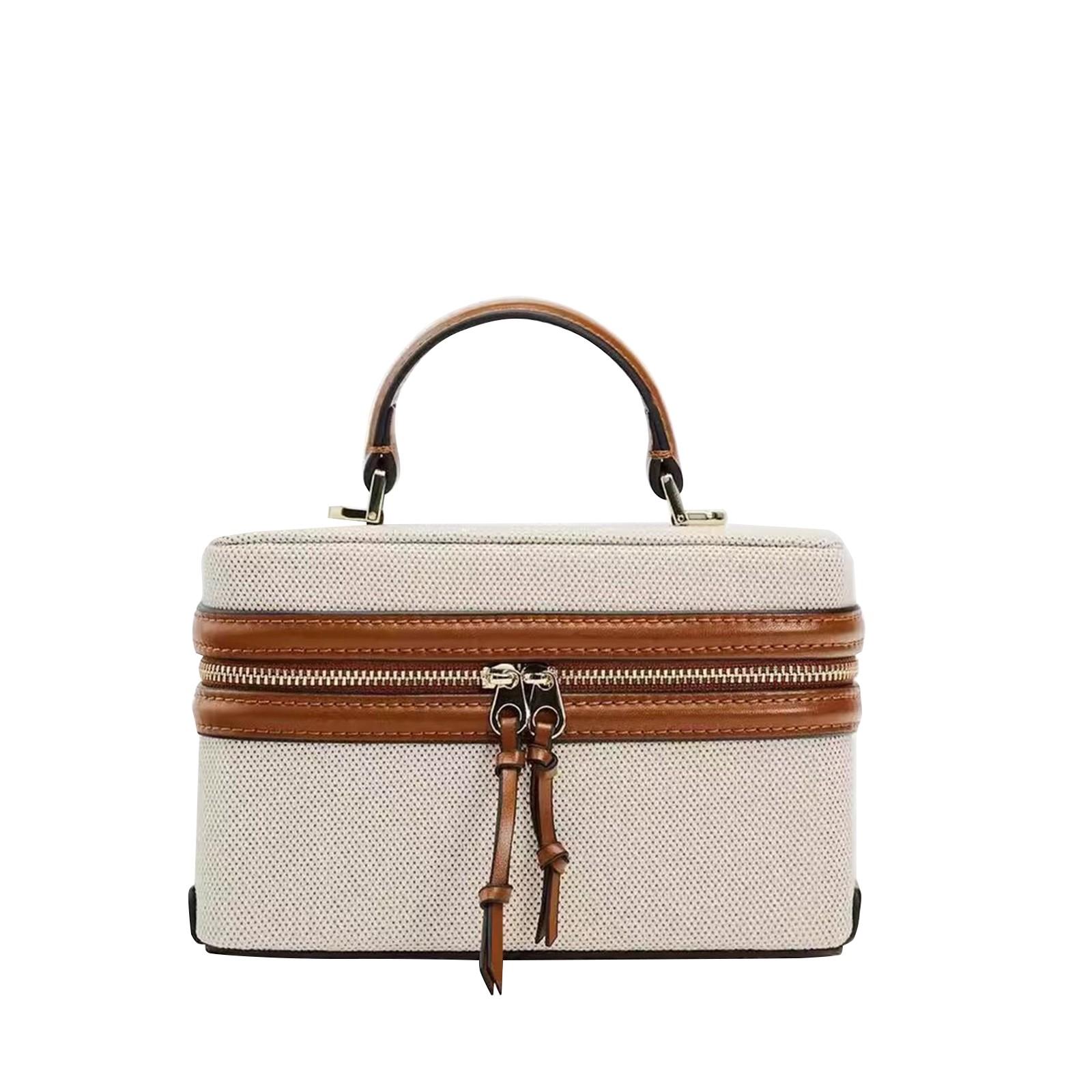 ZuiBaDuDu Draagbare harde mode kleine vierkante tas voor dames, schoudertas en crossbodytas One Size kaki
