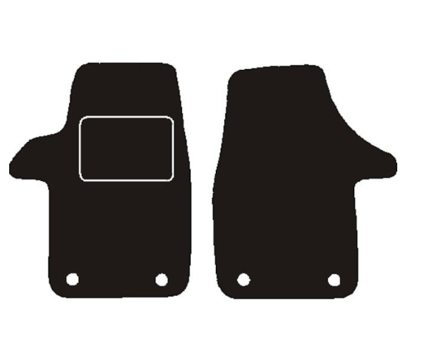 Volkswagen Automatten voor vw transporter t5 voor 2 delig + bev 2003 - 2015