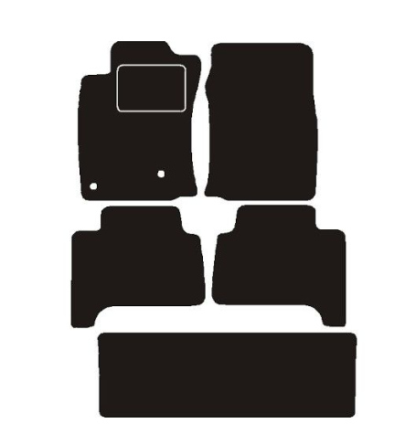 Toyota Automatten passend voor  land cruiser landcruiser 7 pers. 2002 ->