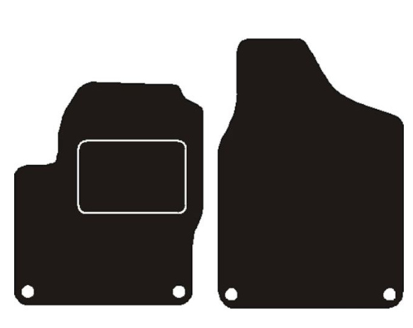 Volkswagen Automatten passend voor vw sharan voorset 2006 - 2010