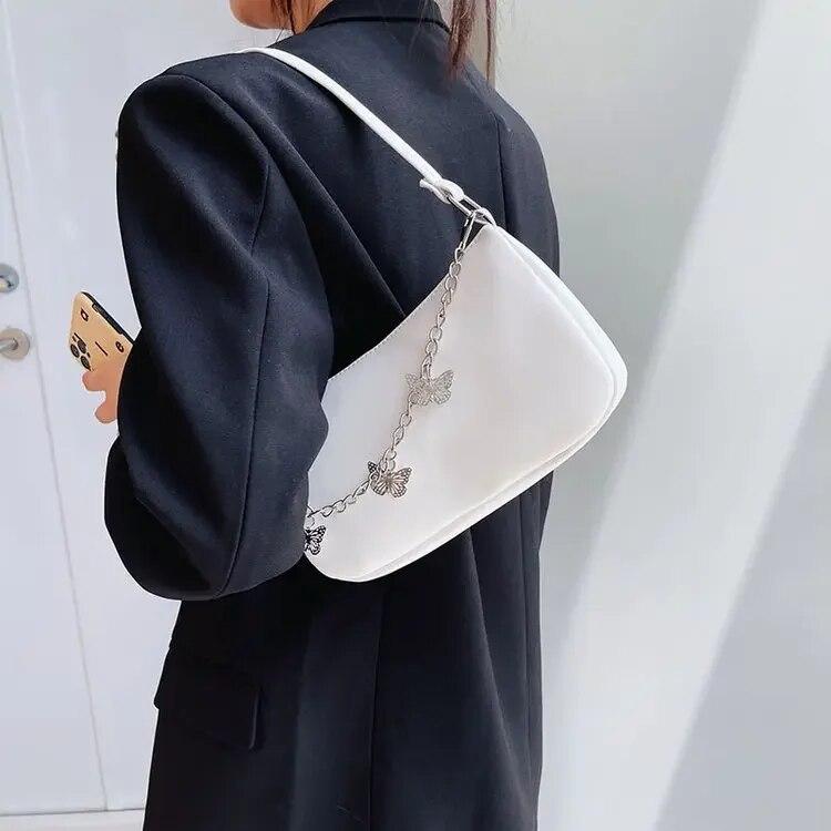 Enjoytime H Mode Pu lederen clutch portemonnees Ontwerpers Dameshandtas Vlinderketting Cross-body Tas Dame Portemonnee Luxe tassen Dameshandtassen 23 12.5