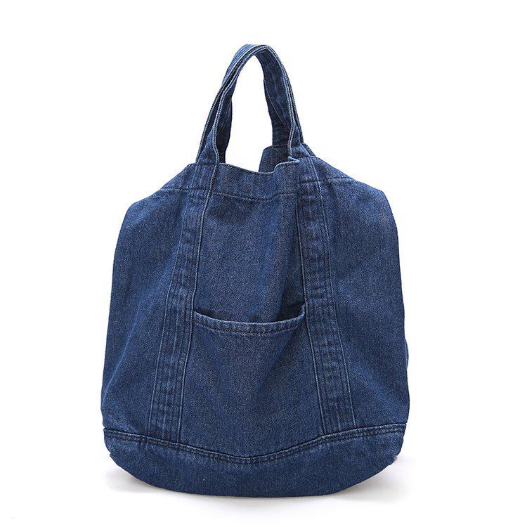 KULUOSIDI BAG Denim tas schouder boodschappentas Crossbody tas donkerblauwe kleur