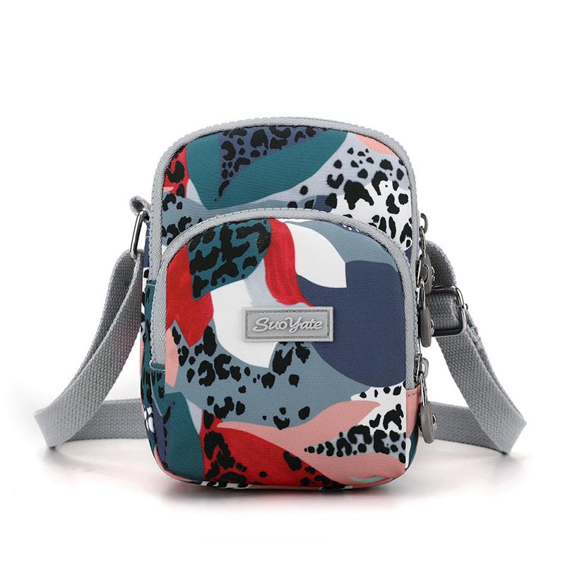 RUWB BAGS Crossbody Rits Mobiele Telefoon Dame Vrouwelijke Multifunctionele Handtas Pols Portemonnee Dames Kleine Tas Dames Tas Waterdichte Schoudertas