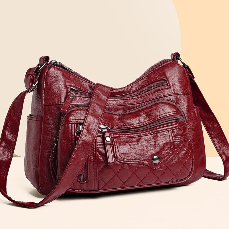 Lucky Black Cat Handtas PU leren schoudertassen voor vrouwen Casual Totes Solid grote dagelijkse schoudertas Crossbody tas