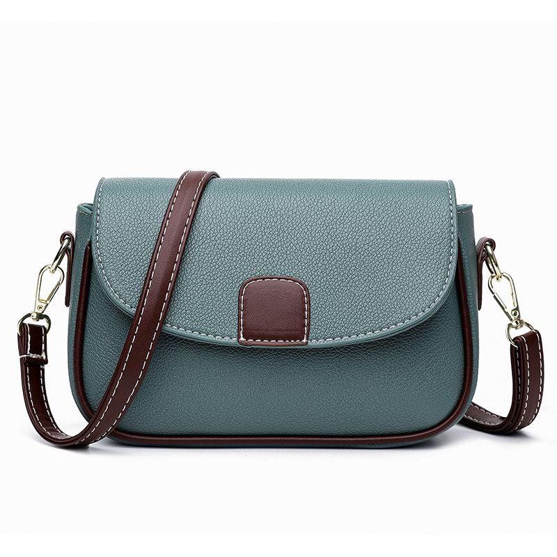 WTEMPO Dameshandtas Honderd Casual Crossbody Tas Mode Dames Schoudertas Botsing Kleur Handtas 21*5.5*15cm blauw