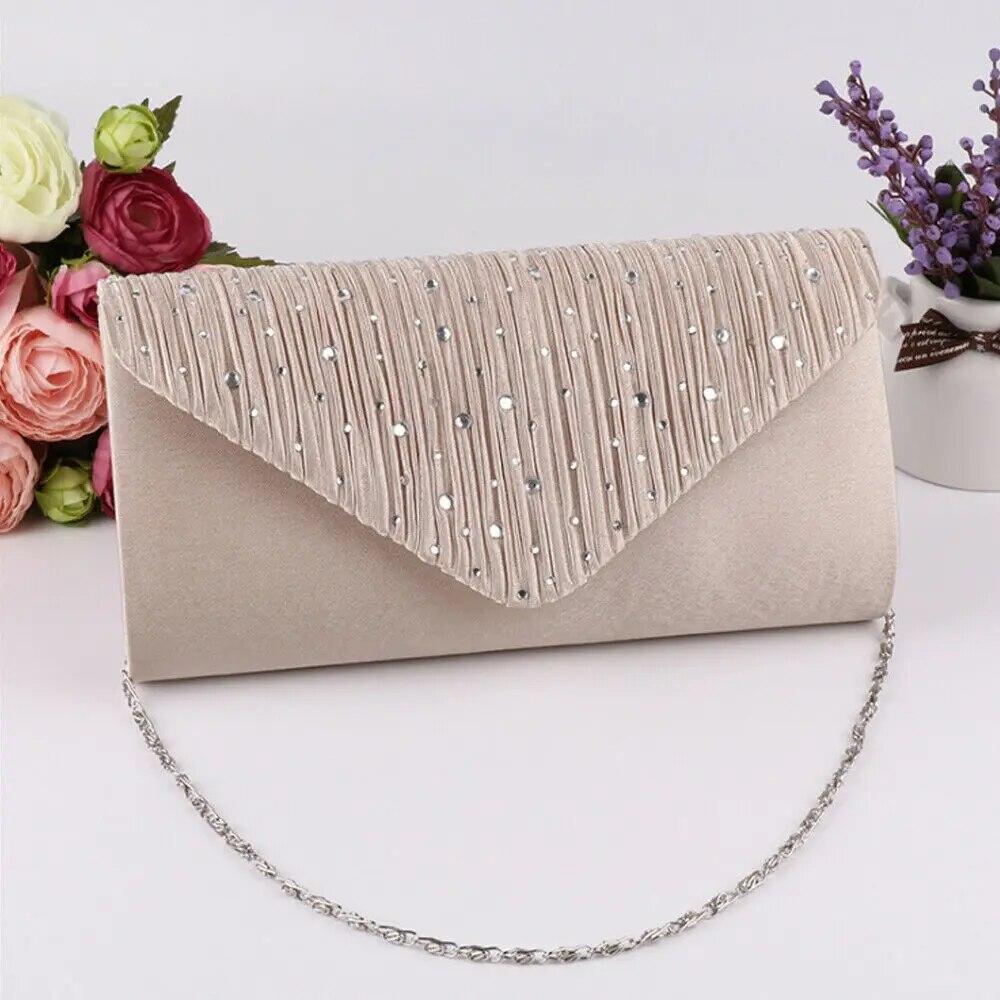 Enjoytime H 2024 Nieuwste Hot Vrouwen Diamante Dames Clutch Envelop Schouder Kaarthouder Telefoon Tas Portemonnee Wedding Bridal Prom Handtassen