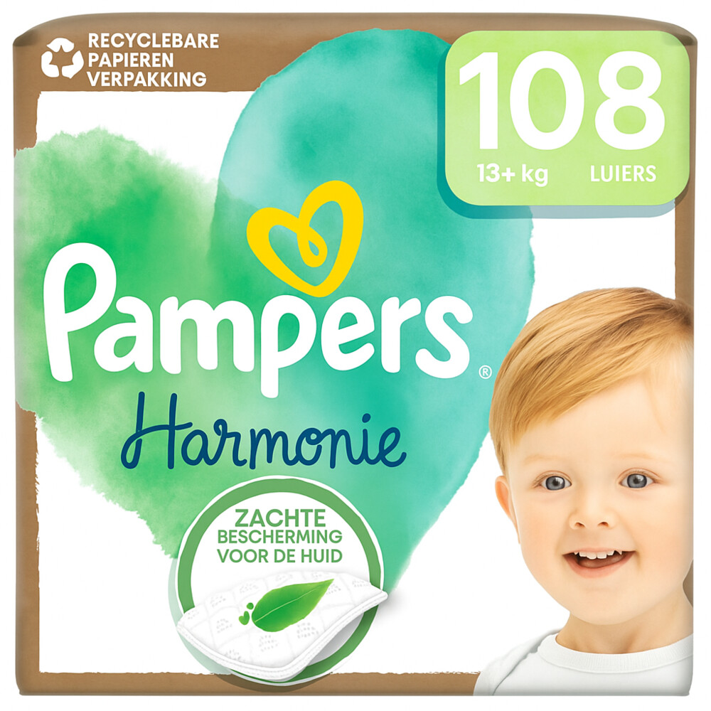 Pampers Harmonie Luiers Maat 6 (13+ kg) 108 stuks