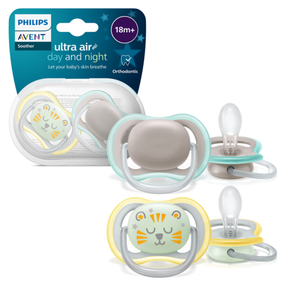 Philips Avent Ultra Air Day And Night Fopspeen 18+ mnd 2 stuks