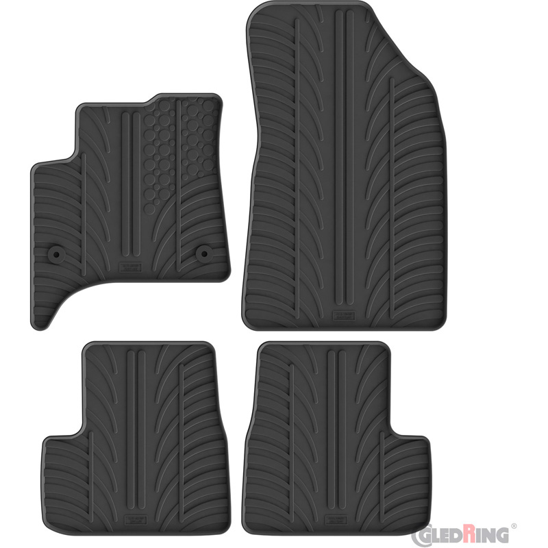 Fiat Gledring Rubbermatten passend voor  Grande Panda MHEV 2025- (T profiel 4-delig + montageclips)
