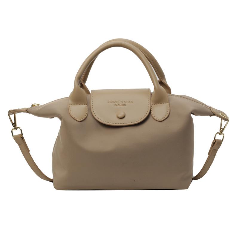 MEETFASHION Niche design nylon damestas lente en zomer retro kleine vierkante handtas veelzijdige schouder crossbody kaki