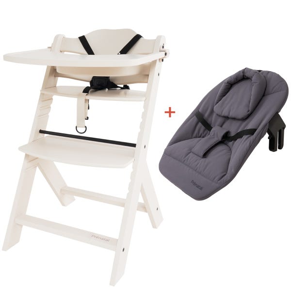 Prénatal houten kinderstoel Evan bundel wit