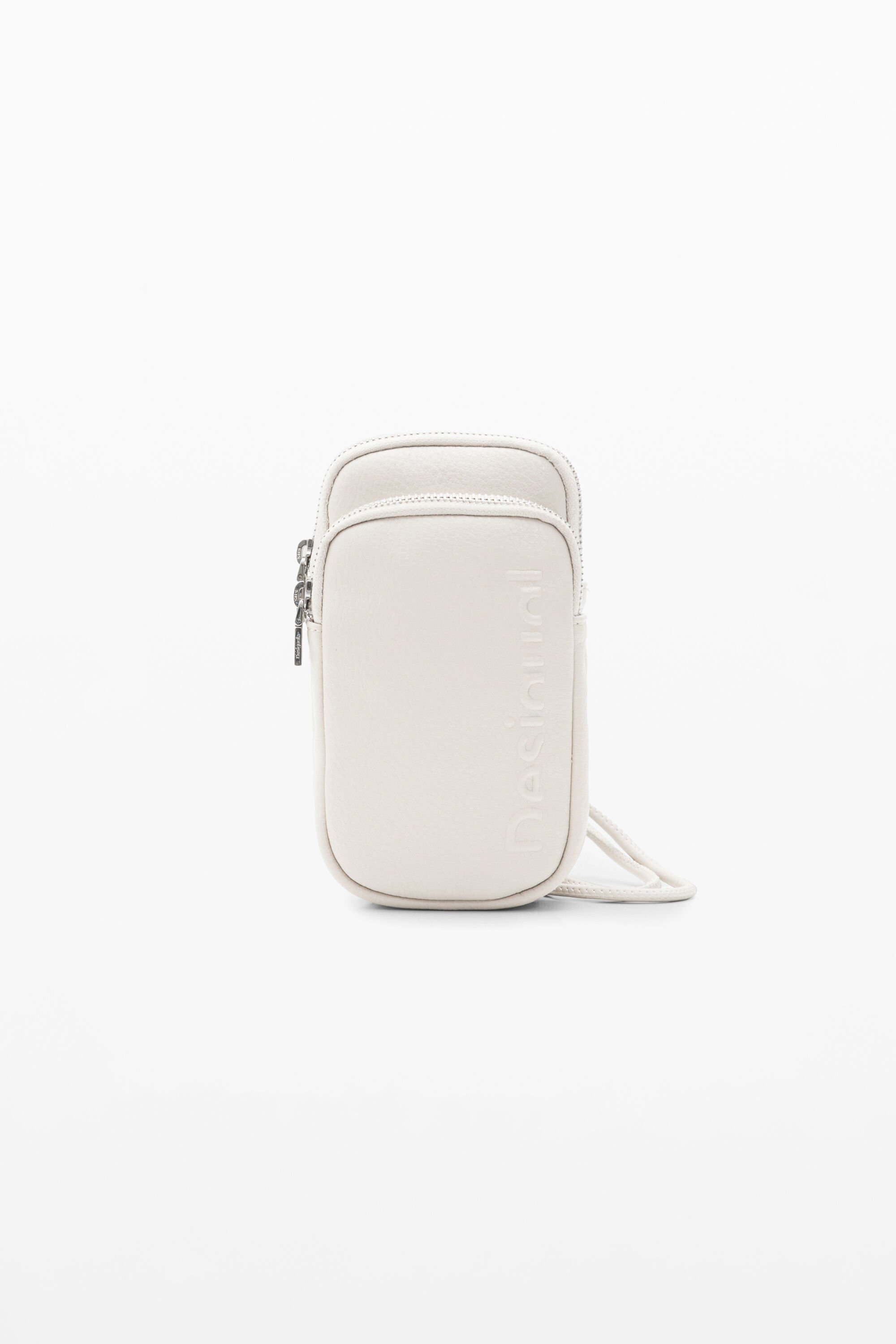 Desigual Leather-effect wallet phone pouch - WHITE