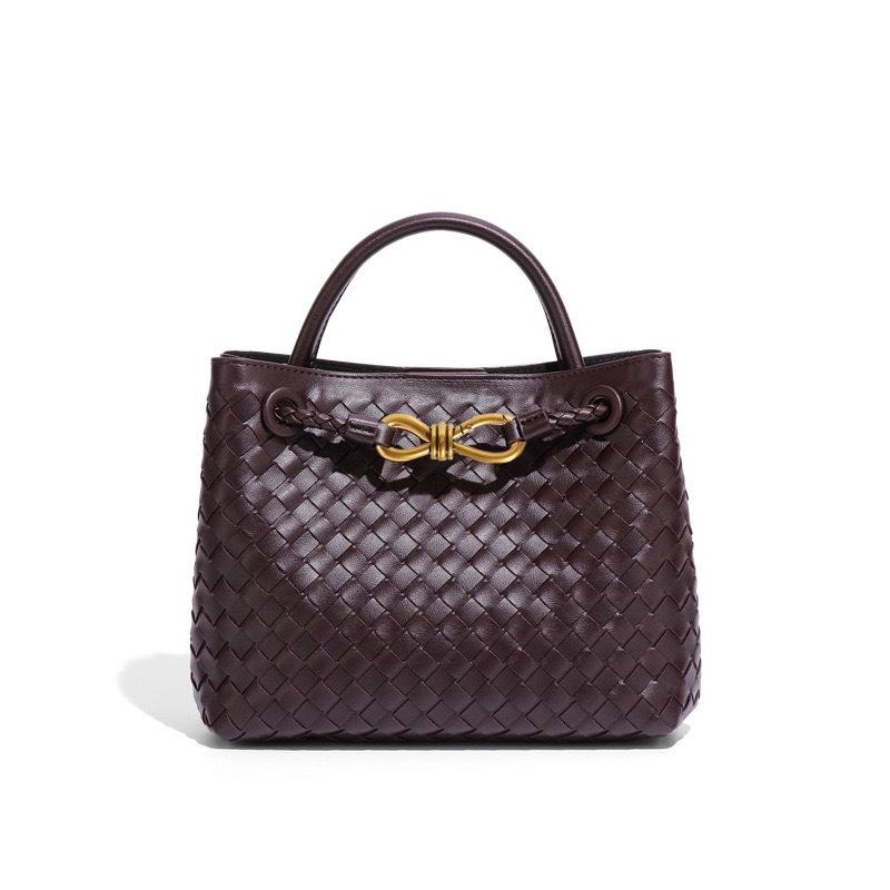 Fashionable casual bag Bow Hardware Tas Modieuze Gevlochten Handtas voor Dames, Eén Schouder Crossbody Tas 25*9*19